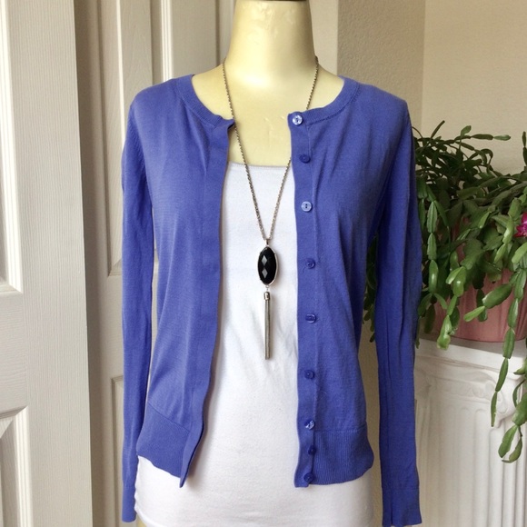 LOFT Sweaters - 🦋💜 LOFT : Periwinkle blue color cardigan sweater